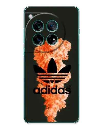 Чехол для OnePlus 12 с картинкой «Оранжевый дым Adidas»