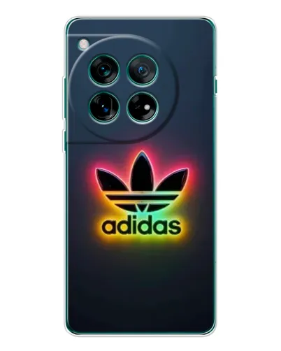 Чехол для OnePlus 12 с картинкой «Неоновый Adidas»