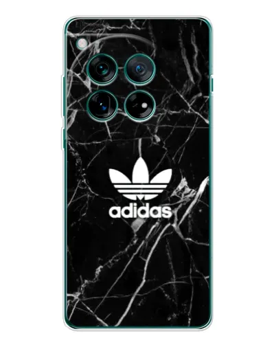 Чехол для OnePlus 12 с картинкой «Белый мрамор Adidas»