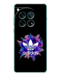 Чехол для OnePlus 12 с картинкой «Взрыв красок Adidas»