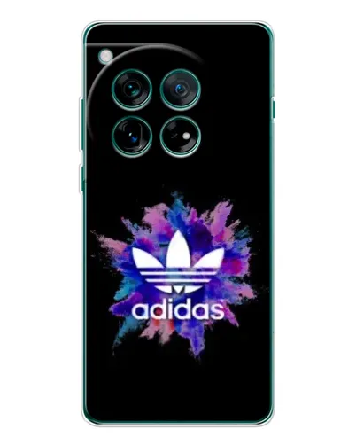 Чехол для OnePlus 12 с картинкой «Взрыв красок Adidas»