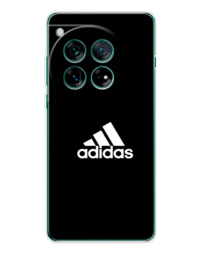 Чехол для OnePlus 12 с картинкой «Черная классика Adidas»