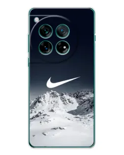 Чохол для OnePlus 12 з картинкою «Nike — зимові гори»