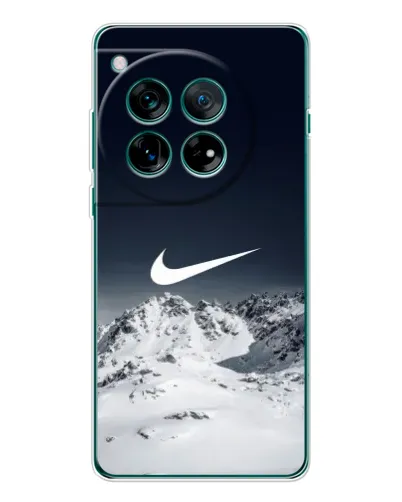 Чехол для OnePlus 12 с картинкой «Nike — зимние горы» Чехол для OnePlus 12 с картинкой «Nike — зимние горы»