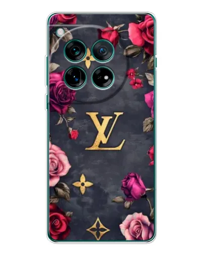 Чехол для OnePlus 12 с картинкой «Цветочный Louis Vuitton»