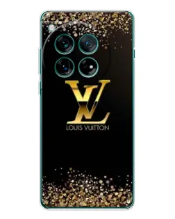 Чехол для OnePlus 12 с картинкой «LV — золотые искры»