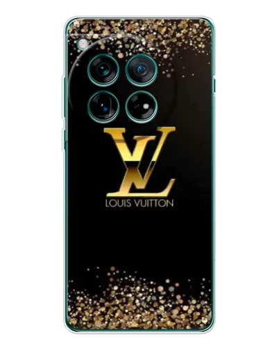 Чехол для OnePlus 12 с картинкой «LV — золотые искры»