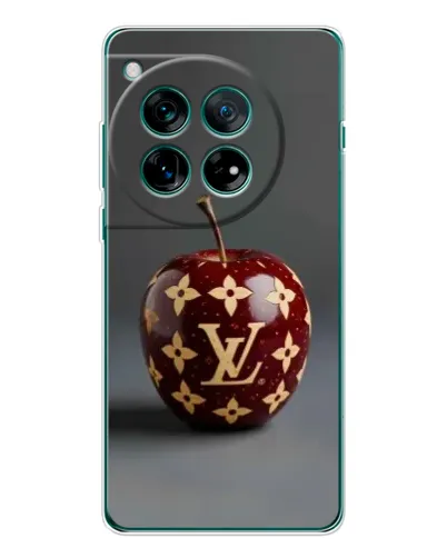 Чехол для OnePlus 12 с картинкой «Красное яблоко LV»