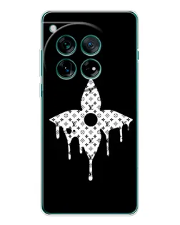 Чехол для OnePlus 12 с картинкой «Цветочная монограмма»