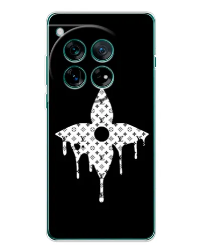 Чехол для OnePlus 12 с картинкой «Цветочная монограмма»