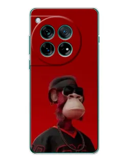 Чехол для OnePlus 12 с картинкой «Bored Ape в красном»