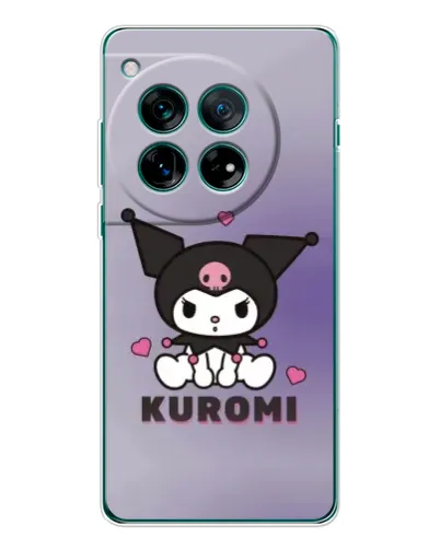 Чехол для OnePlus 12 с картинкой «Kuromi — фиолетовый арт»