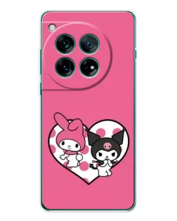 Чехол для OnePlus 12 с картинкой «Kuromi и My Melody» Чехол для OnePlus 12 с картинкой «Kuromi и My Melody»