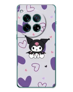 Чехол для OnePlus 12 с картинкой «Kuromi и лавандовые сердца» Чехол для OnePlus 12 с картинкой «Kuromi и лавандовые сердца»