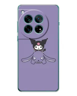 Чехол для OnePlus 12 с картинкой «Kuromi на лиловом фоне» Чехол для OnePlus 12 с картинкой «Kuromi на лиловом фоне»