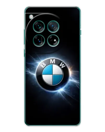 Чехол для OnePlus 12 с картинкой «BMW — неоновое сияние»