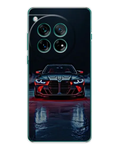 Чехол для OnePlus 12 с картинкой «BMW на мокрой дороге»