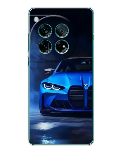 Чехол для OnePlus 12 с картинкой «Голубая BMW M4»