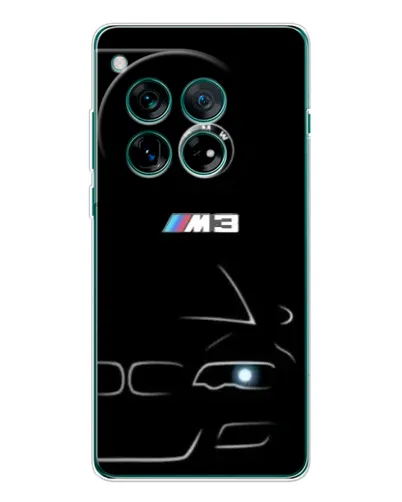 Чехол для OnePlus 12 с картинкой «Минималистичный принт BMW M3»