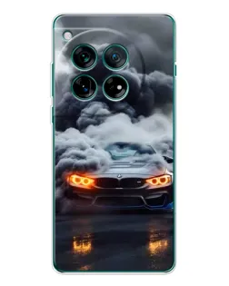 Чохол для OnePlus 12 з картинкою «BMW у диму» Чохол для OnePlus 12 з картинкою «BMW у диму»