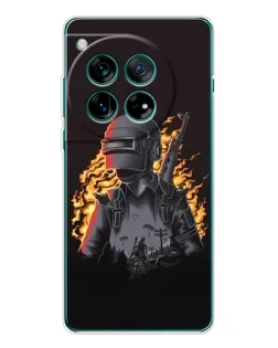 Чехол для OnePlus 12 с картинкой «PUBG — огненный силуэт»
