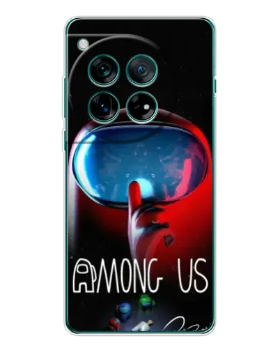 Чехол для OnePlus 12 с картинкой «Красный импостер — макро» Чехол для OnePlus 12 с картинкой «Красный импостер — макро»