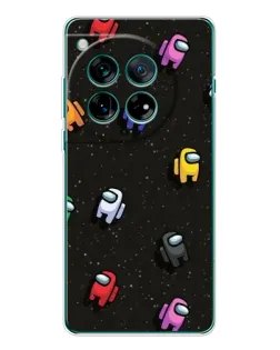 Чехол для OnePlus 12 с картинкой «Космический паттерн Among Us»