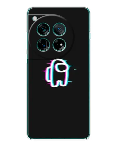 Чехол для OnePlus 12 с картинкой «Among Us неон» Чехол для OnePlus 12 с картинкой «Among Us неон»