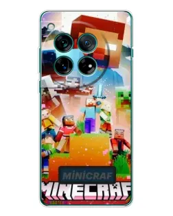 Чехол для OnePlus 12 с картинкой «Minecraft герои игры»
