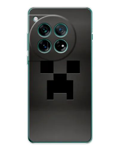 Чехол для OnePlus 12 с картинкой «Черный крипер градиент» Чехол для OnePlus 12 с картинкой «Черный крипер градиент»