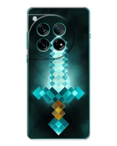 Чехол для OnePlus 12 с картинкой «Алмазный меч неон» Чехол для OnePlus 12 с картинкой «Алмазный меч неон»