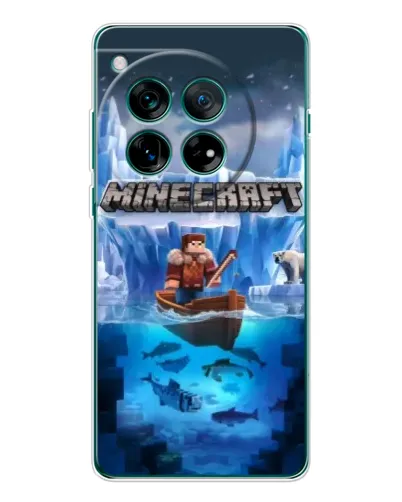 Чехол для OnePlus 12 с картинкой «Minecraft ледяной мир» Чехол для OnePlus 12 с картинкой «Minecraft ледяной мир»
