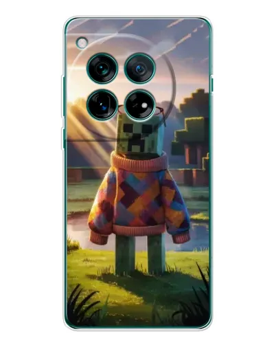 Чехол для OnePlus 12 с картинкой «Крипер в свитере» Чехол для OnePlus 12 с картинкой «Крипер в свитере»