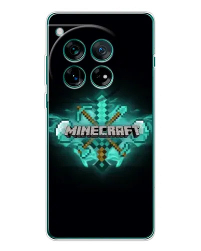 Чехол для OnePlus 12 с картинкой «Minecraft Diamond лого» Чехол для OnePlus 12 с картинкой «Minecraft Diamond лого»