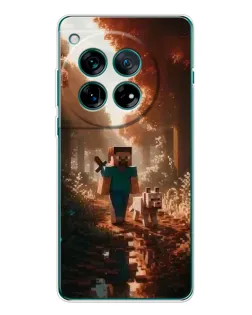 Чехол для OnePlus 12 с картинкой «Стив в лесу»