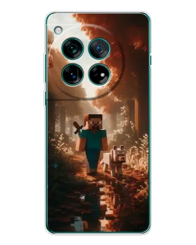 Чехол для OnePlus 12 с картинкой «Стив в лесу» Чехол для OnePlus 12 с картинкой «Стив в лесу»