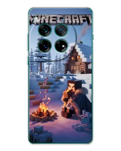 Чехол для OnePlus 12 с картинкой «Зимний Minecraft» Чехол для OnePlus 12 с картинкой «Зимний Minecraft»
