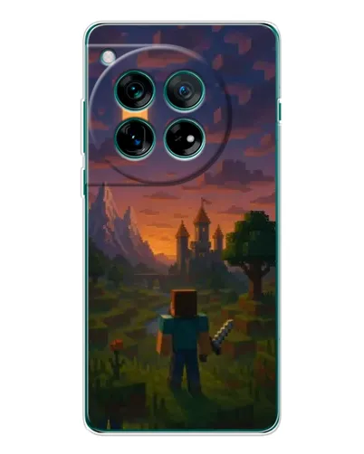 Чехол для OnePlus 12 с картинкой «Стив у башни» Чехол для OnePlus 12 с картинкой «Стив у башни»