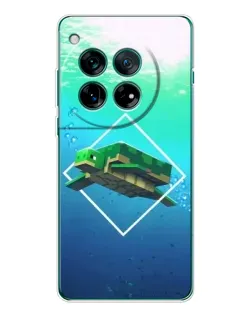 Чехол для OnePlus 12 с картинкой «Черепаха Minecraft»