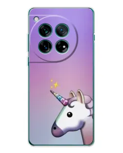 Чехол для OnePlus 12 с картинкой «Единорог градиент» Чехол для OnePlus 12 с картинкой «Единорог градиент»