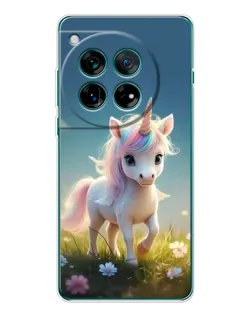 Чехол для OnePlus 12 с картинкой «Единорог на поляне» Чехол для OnePlus 12 с картинкой «Единорог на поляне»