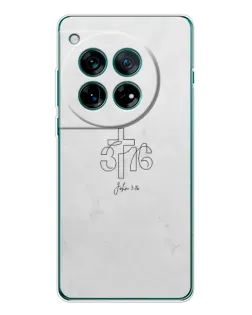 Чохол для OnePlus 12 з картинкою «Івана 3:16 Хрест»
