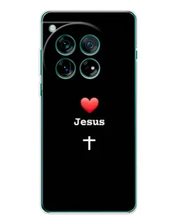 Чохол для OnePlus 12 з картинкою «Серце - Jesus»