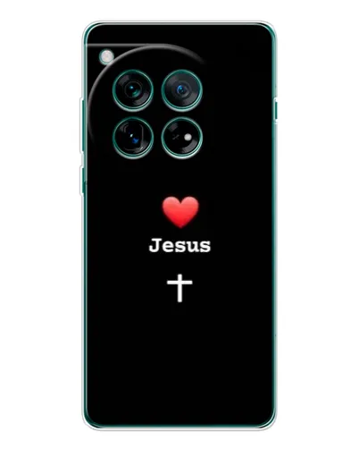 Чохол для OnePlus 12 з картинкою «Серце - Jesus»