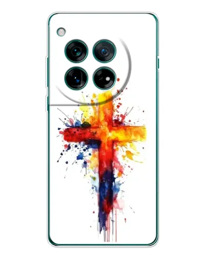 Чохол для OnePlus 12 з картинкою «Акварельний хрест»