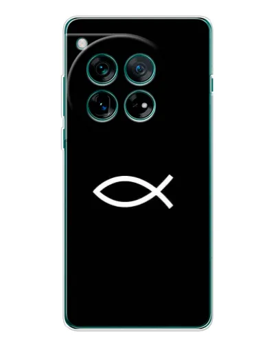 Чехол для OnePlus 12 с картинкой «Символ рыбы Jesus» Чехол для OnePlus 12 с картинкой «Символ рыбы Jesus»