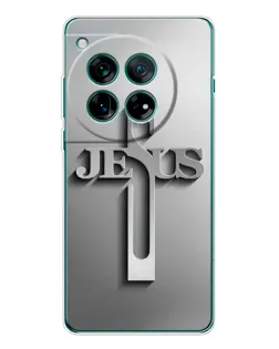 Чехол для OnePlus 12 с картинкой «Металлический крест Jesus» Чехол для OnePlus 12 с картинкой «Металлический крест Jesus»