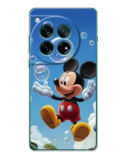 Чехол для OnePlus 12 с картинкой «Mickey и мыльные пузыри»