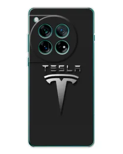 Чохол для OnePlus 12 з картинкою «Сталевий логотип Tesla» Чохол для OnePlus 12 з картинкою «Сталевий логотип Tesla»