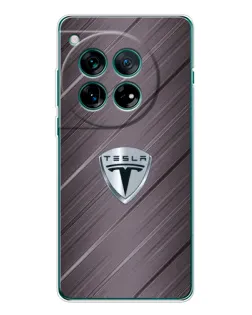Чохол для OnePlus 12 з картинкою «Металева текстура Tesla» Чохол для OnePlus 12 з картинкою «Металева текстура Tesla»